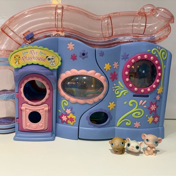 Vintage Littlest Pet Shop Playhouse + 3 Mice | Complete & Working - Picture 10 of 12